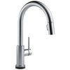 Delta Trinsic Arctic Stainless Steel Finish VoiceIQ Single-Handle Pull-Down Kitchen Faucet with Touch2O Technology D9159TVARDST