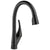 Delta Esque Collection Matte Black Finish Single Handle Swivel Spout One Hole Pull-Down Kitchen Sink Faucet D9181BLDST