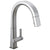Delta Pivotal Arctic Stainless Steel Finish Single Handle Pull Down Kitchen Faucet D9193ARDST