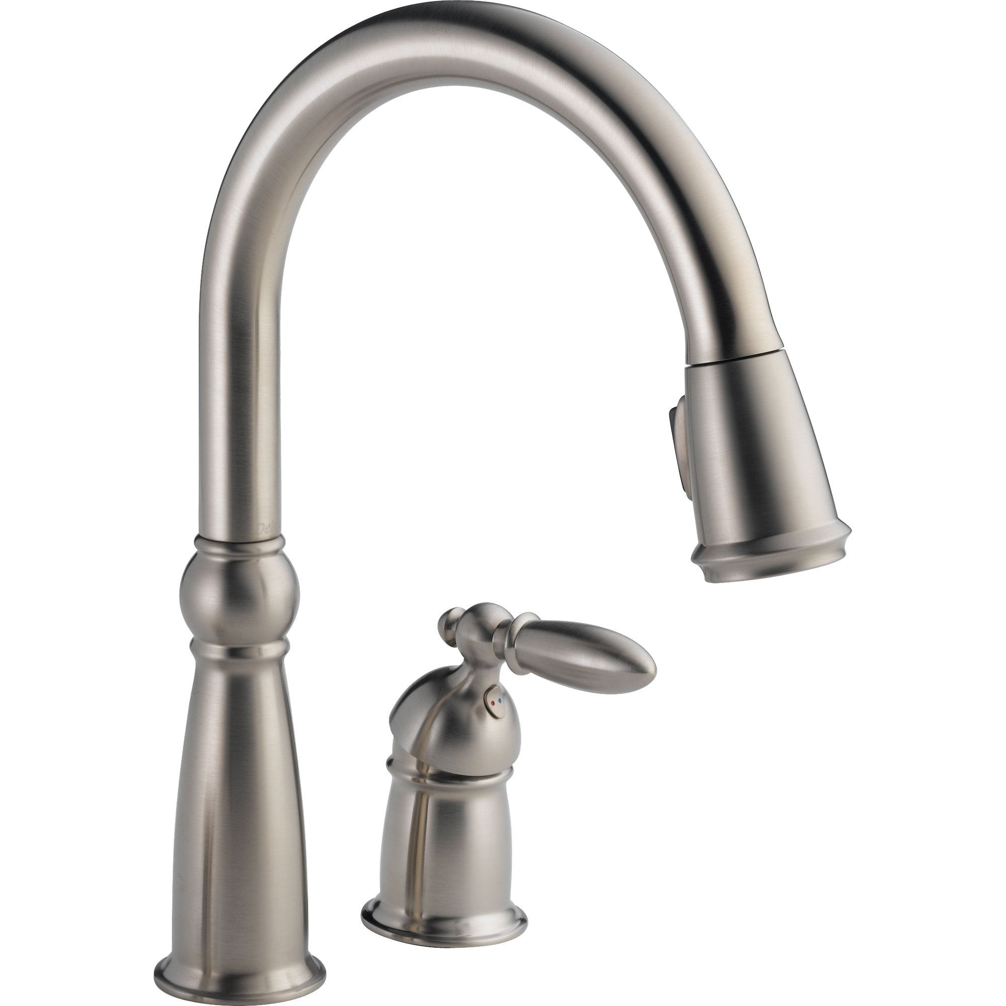 Delta Victorian Brilliance Stainless Pull-Down Sprayer Kitchen Faucet 463293