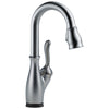 Delta Leland Collection Arctic Stainless Steel Finish One Handle Electronic Pull-Down Bar / Prep Sink Faucet with Touch2O Technology D9678TARDST