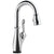 Delta Leland Collection Chrome Finish Single Handle Electronic One Hole Pull-Down Bar / Prep Sink Faucet with Touch2O Technology D9678TDST