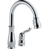 Delta Leland Chrome Water Efficient Pull-Down Sprayer Kitchen Faucet 495535