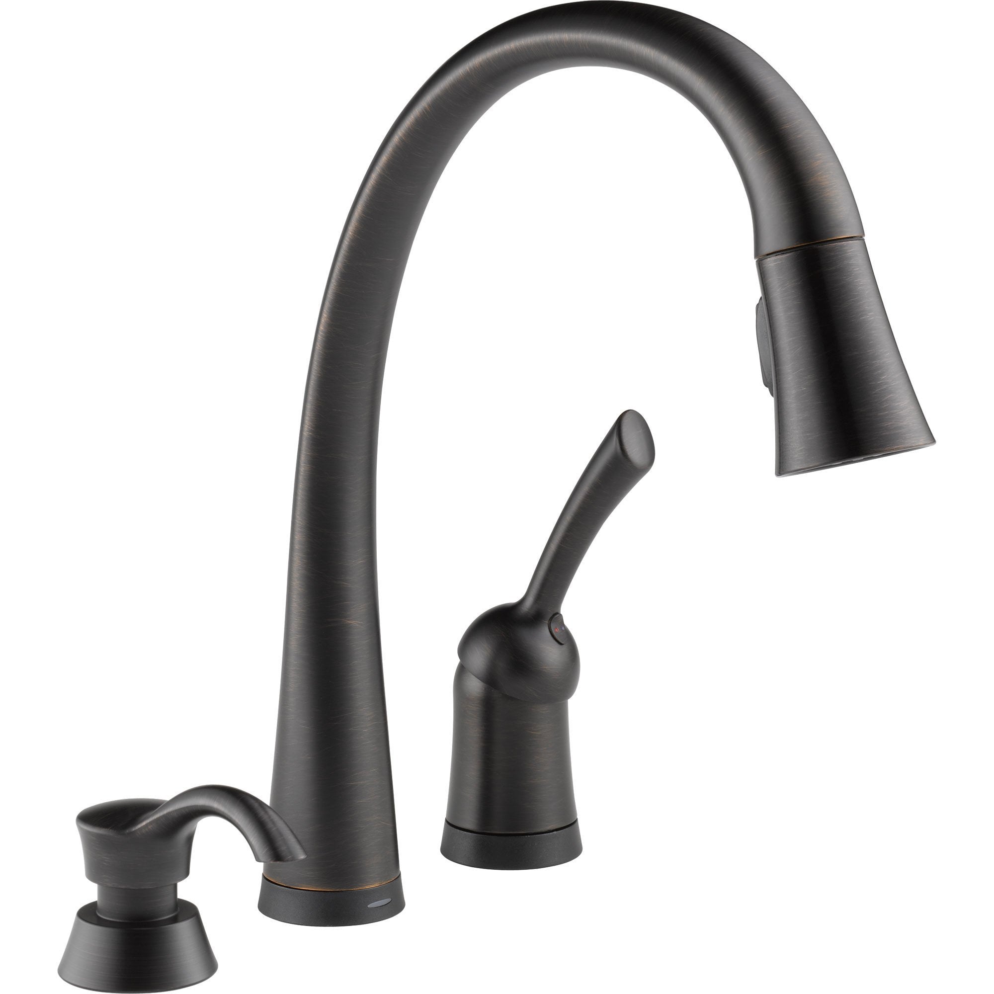 Delta Pilar Touch2O Venetian Bronze Pull-Down Sprayer Faucet w/Dispenser 608667