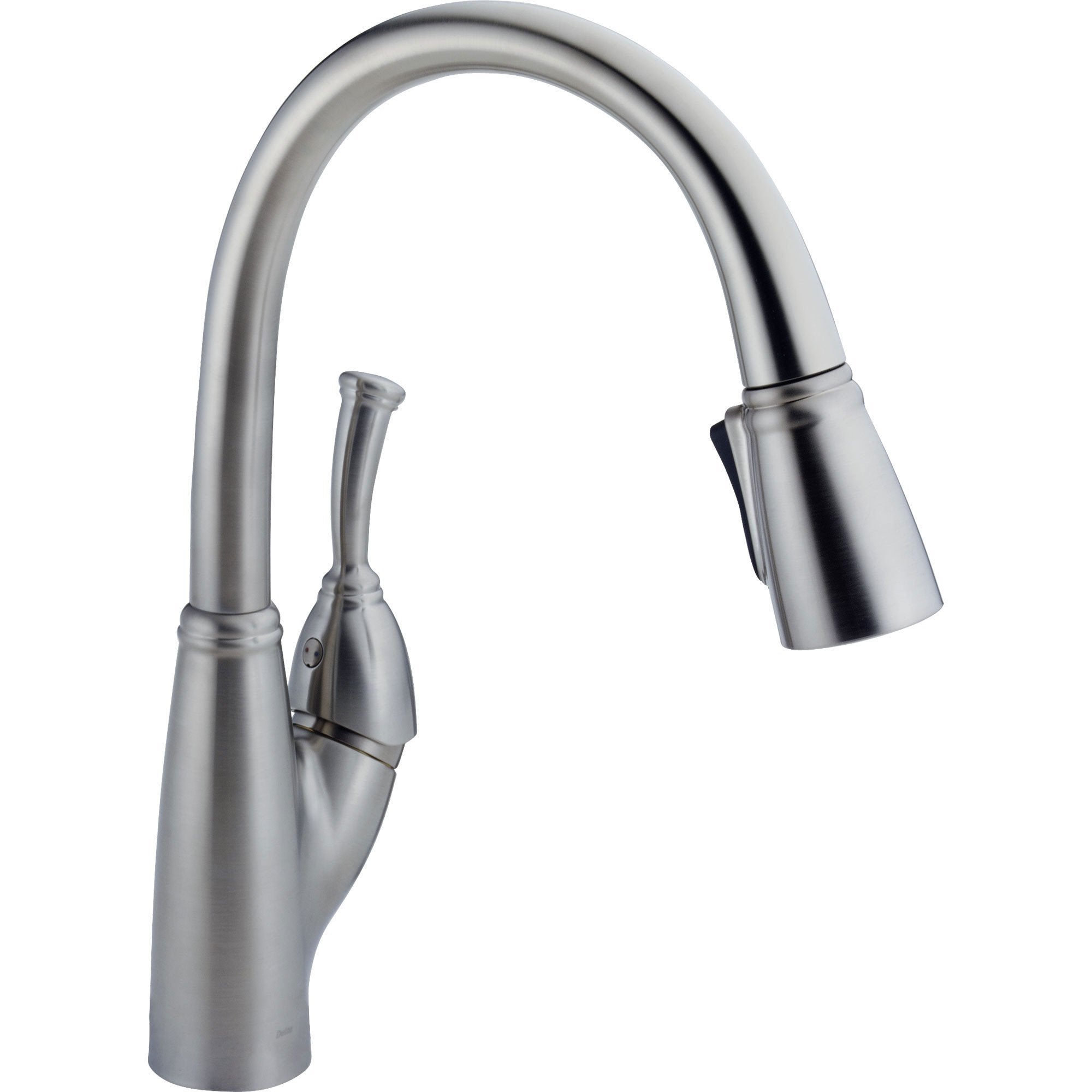 Delta Allora Arctic Stainless Single Handle Pull-Out Spray Kitchen Faucet 573005