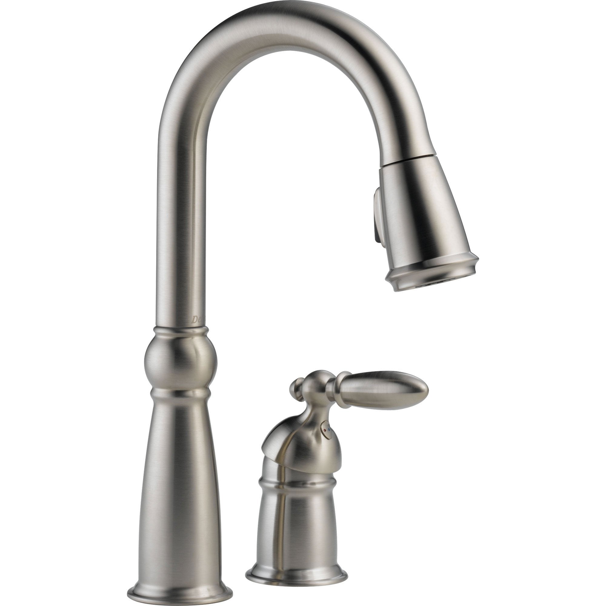 Delta Victorian Brilliance Stainless 1 Handle Pull-Down Spray Bar Faucet 463296