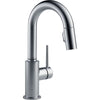 Delta Trinsic Modern Arctic Stainless Finish Pull-Down Sprayer Bar Faucet 542654