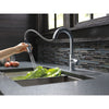 Delta Trinsic Arctic Stainless Steel Finish Single Handle Pull-Down Bar/Prep Kitchen Limited Swivel D9959ARLSDST