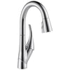 Delta Esque Collection Chrome Finish Single Handle Pull-down Modern One Hole Bar / Prep Sink Faucet D9981DST