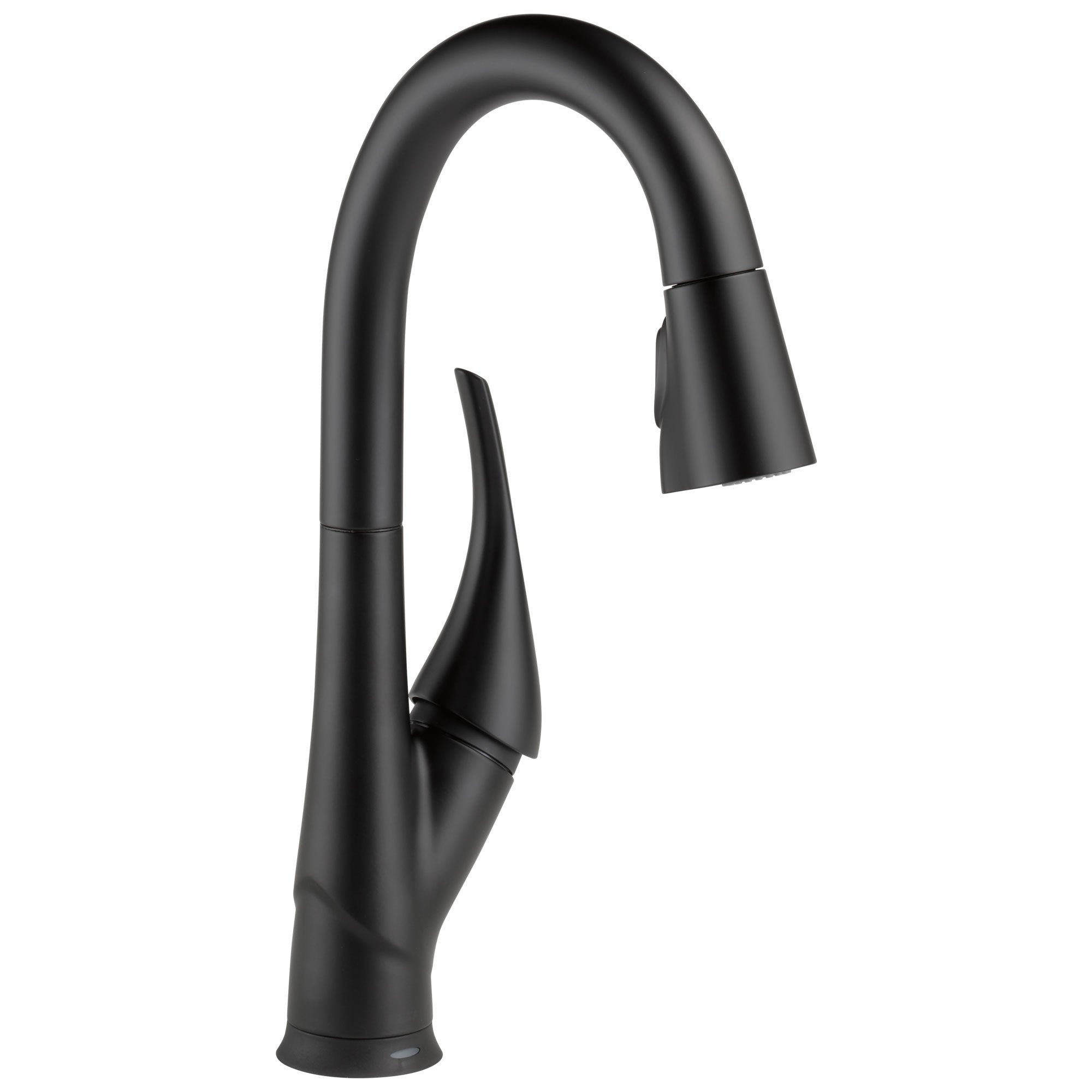 Delta Esque Collection Matte Black Finish Single Handle Electronic Modern Pull-down Bar/Prep Faucet with Touch2O D9981TBLDST