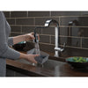 Delta Pivotal Chrome Finish Single Handle Pull Down Bar/Prep Faucet D9993DST