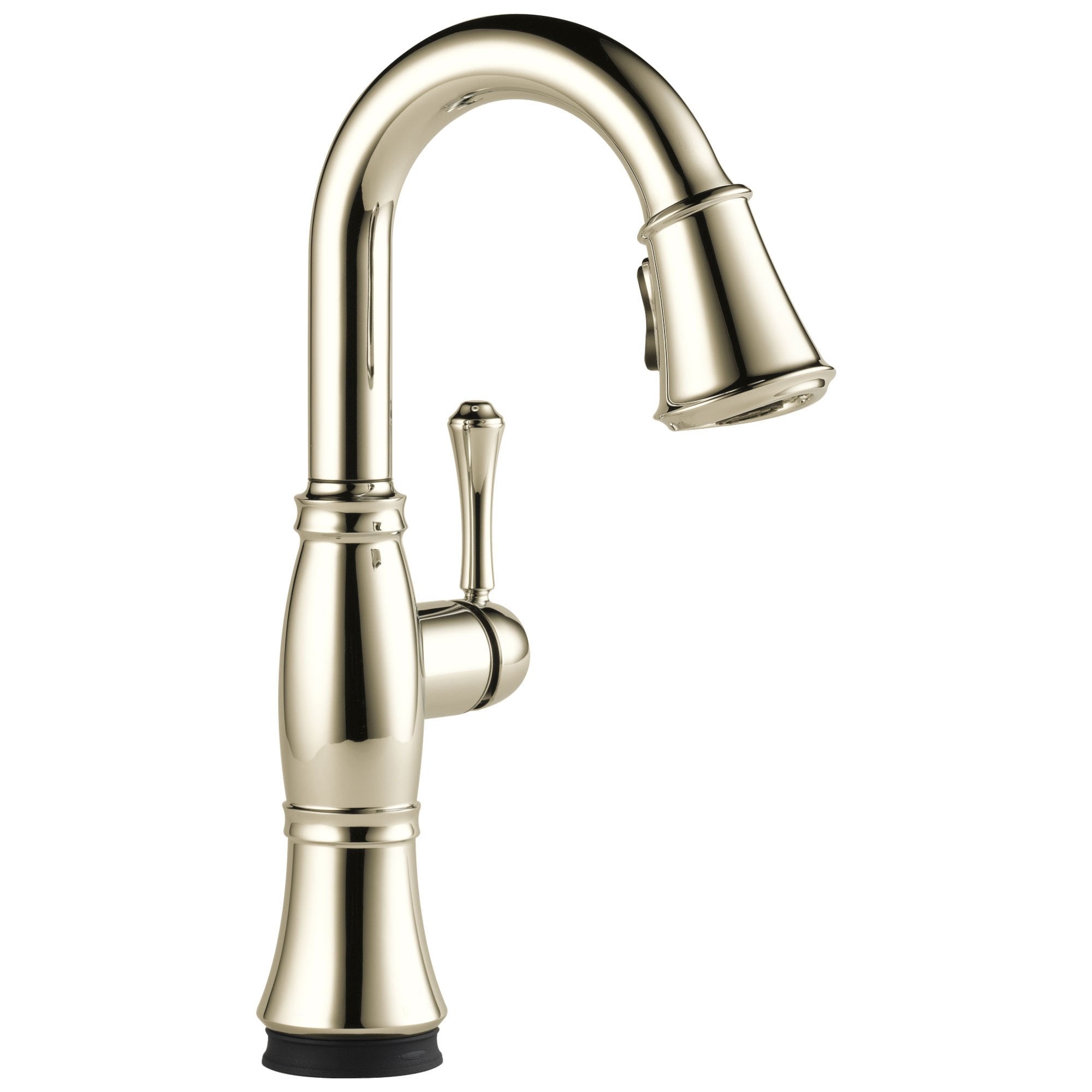 Delta Cassidy Collection Polished Nickel Finish Single Handle Electronic Pull-Down Bar / Prep Faucet with Touch2O Technology D9997TPNDST