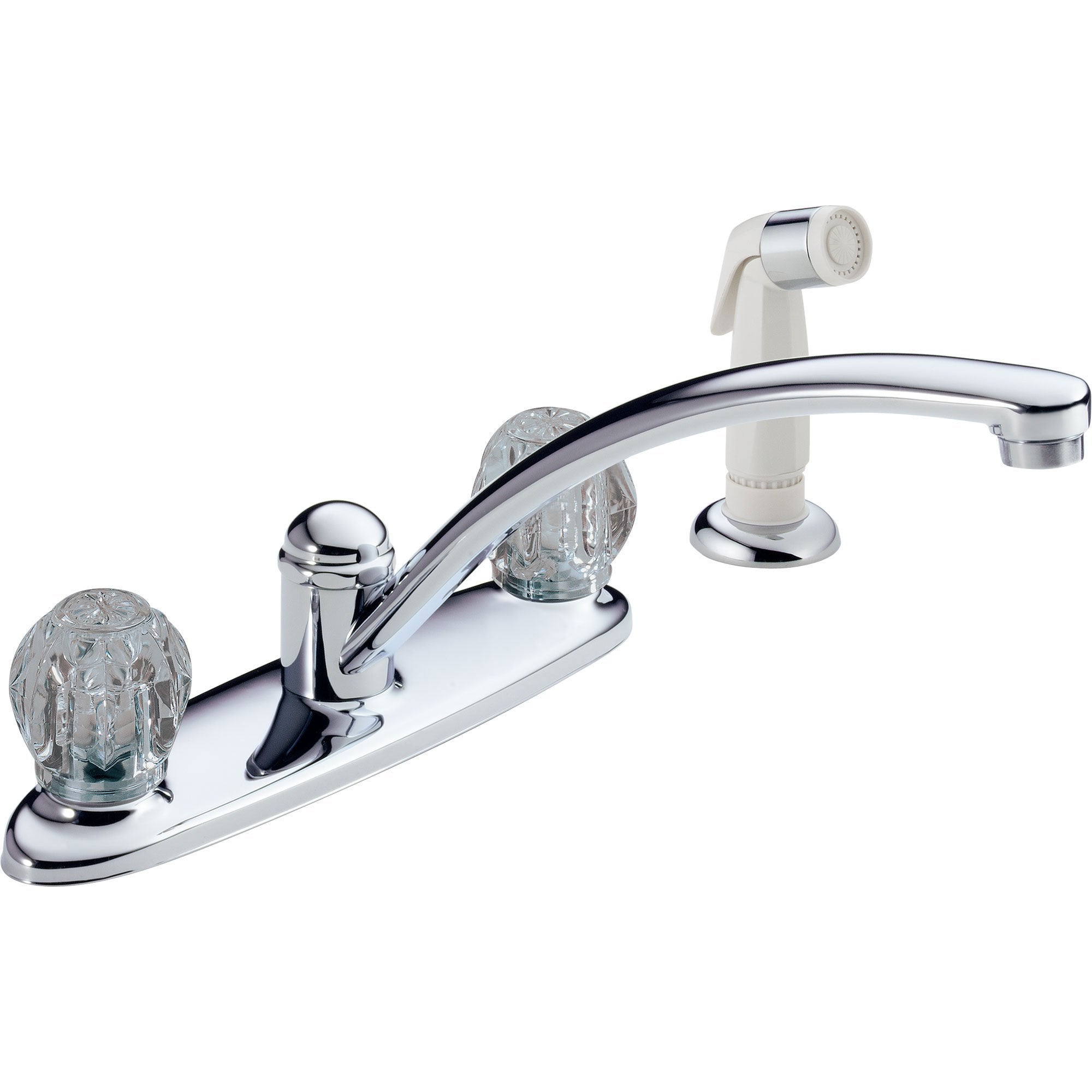 Delta Foundations Chrome Centerset Kitchen Faucet with Side Spray 550051