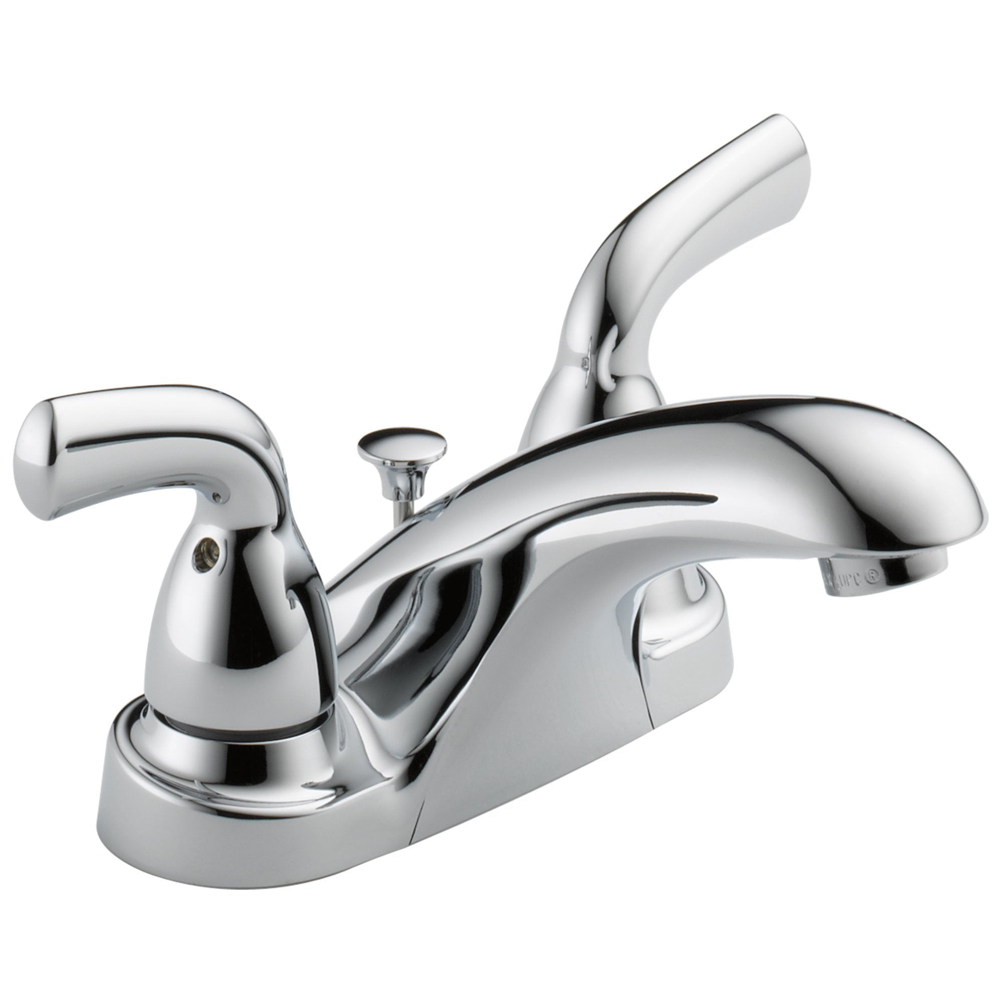 Delta Foundations Collection Chrome Finish Two Handle Centerset Lavatory Bathroom Sink Faucet 532542