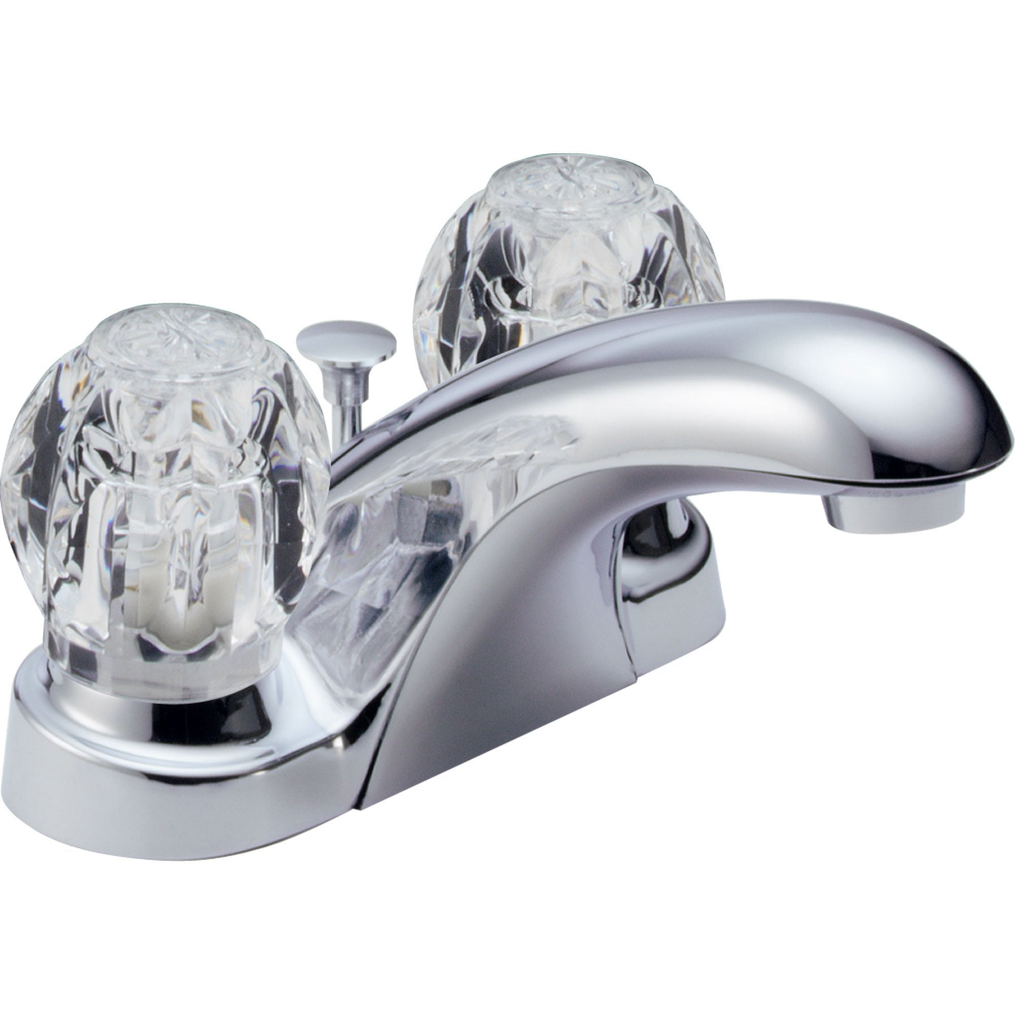 Delta Foundations 4" Centerset 2-Handle Chrome Bathroom Sink Faucet 550055