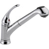 Delta Foundations Single Handle Pull-Out Sprayer Kitchen Faucet in Chrome 561043