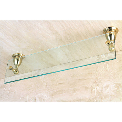 Kingston Tempered Bathroom Glass Shelves Polished Brass Glass Shelf BA1759PB