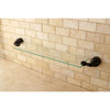 Kingston Oil Rubbed Bronze Magellan wall mount bathroom glass shelf BA609ORB