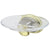 Kingston Satin Nickel/Polished Brass Magellan ii wall mount soap dish BA625SNPB