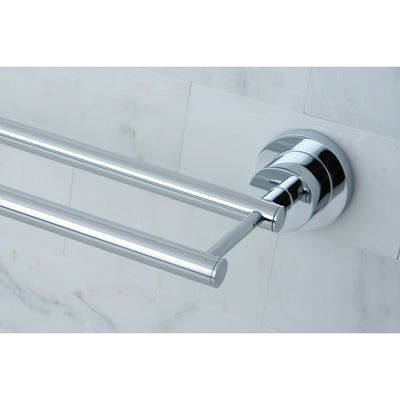 Kingston Brass Concord Bathroom Accessories Chrome 24" Double Towel Bar BA8213C