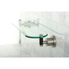 Kingston Tempered Bathroom Glass Shelves Satin Nickel Glass Shelf BA8219SNDKL