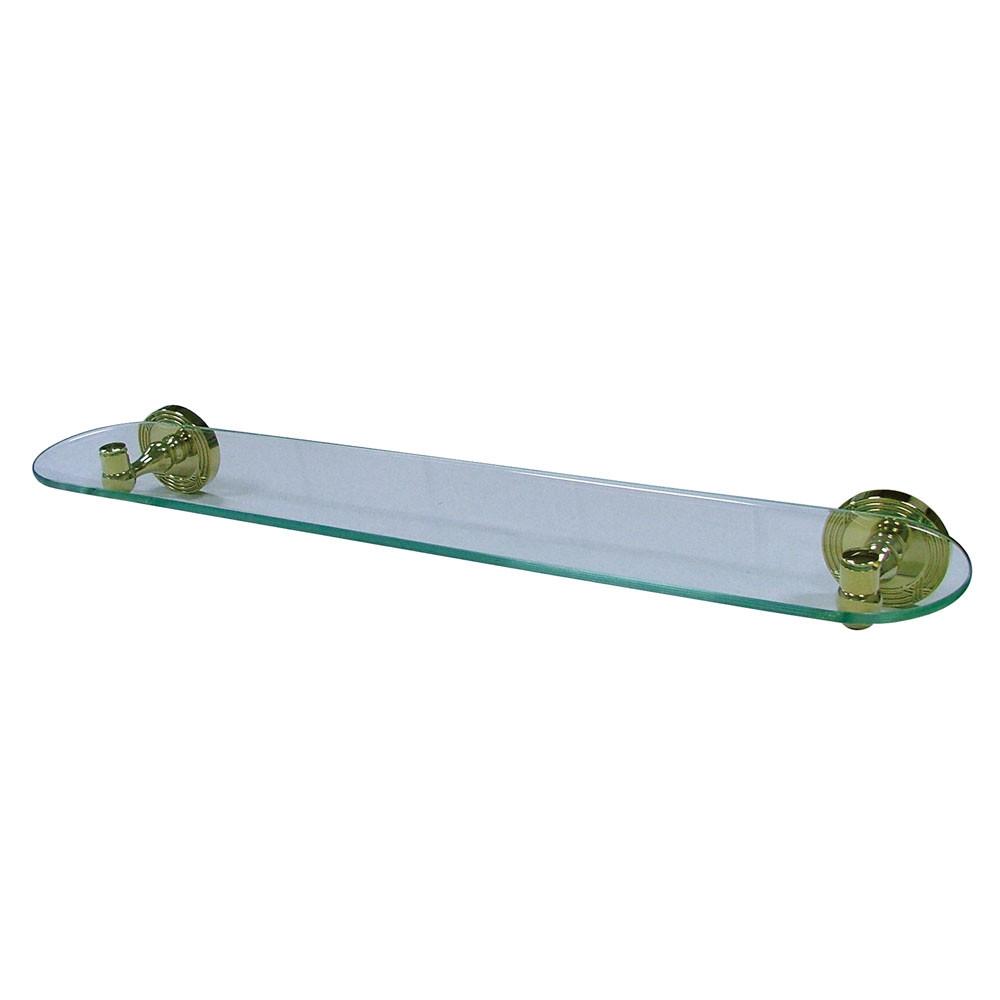 Kingston Tempered Bathroom Glass Shelves Polished Brass Glass Shelf BA ...