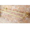 Kingston Brass Polished Brass Templeton 24" Dual Double Towel Bar Rack BA9913PB