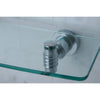 Kingston Tempered Bathroom Glass Shelves Chrome Glass Shelf BAH8619C