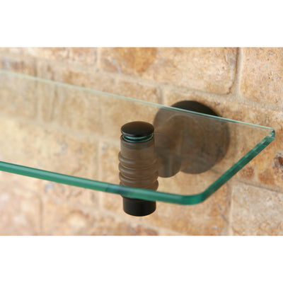 Kingston Tempered Bathroom Oil Rubbed Bronze Glass Shelf BAH8619ORB