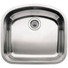 Blanco Wave Undermount Stainless Steel 20.5 inch 0-Hole Single Bowl Kitchen Sink 159613