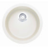 Blanco Rondo Dual Mount Granite Composite 17.7 inch 1-Hole Single Bowl Bar Sink in White 376285