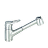 Blanco Classic Nouveau Single-Handle Pull-Out Sprayer Kitchen Faucet in Satin Nickel 509524