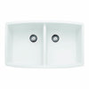 Blanco Performa Undermount Composite 33x20x10 0-Hole Double Bowl Kitchen Sink in White 547330