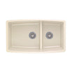 Blanco Performa Undermount Composite 33x19x10 0-Hole Double Bowl Kitchen Sink in Biscuit 548179