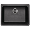 Blanco Vision Undermount Composite 24x18x8 0-Hole Single Bowl Kitchen Sink in Anthracite 573769