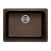 Blanco Vision Undermount Composite 24x18x8 0-Hole Single Bowl Kitchen Sink in Cafe Brown 573771