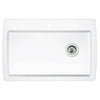 Blanco Diamond Dual-Mount Composite 32-3/4x22x9.5 1-Hole Single Bowl Kitchen Sink in White 628601