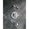 Delta Foundations Single Handle Chrome Tub and Shower Faucet with Valve D227V