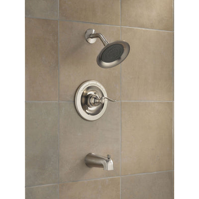 Delta Windemere Stainless Steel Finish Tub and Shower Combo Faucet Trim 517760