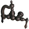 Kingston Brass Oil Rubbed Bronze Wall Mount Clawfoot Tub Faucet CC1001T5