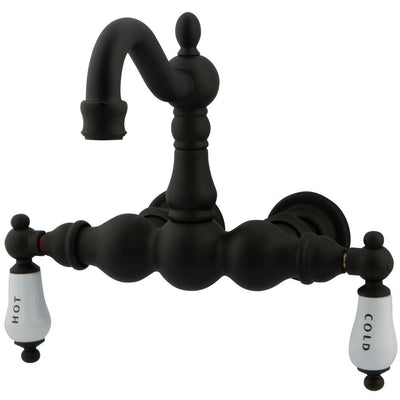 Kingston Brass Oil Rubbed Bronze Wall Mount Clawfoot Tub Faucet CC1003T5