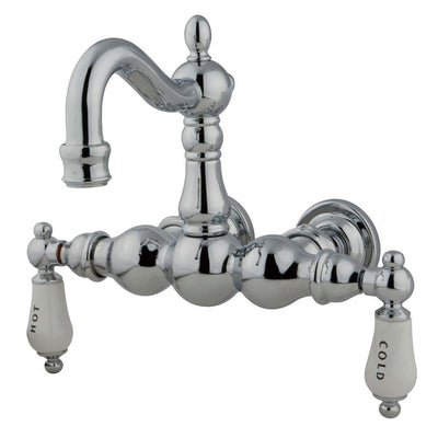Kingston Brass Chrome Wall Mount Clawfoot Tub Faucet CC1004T1