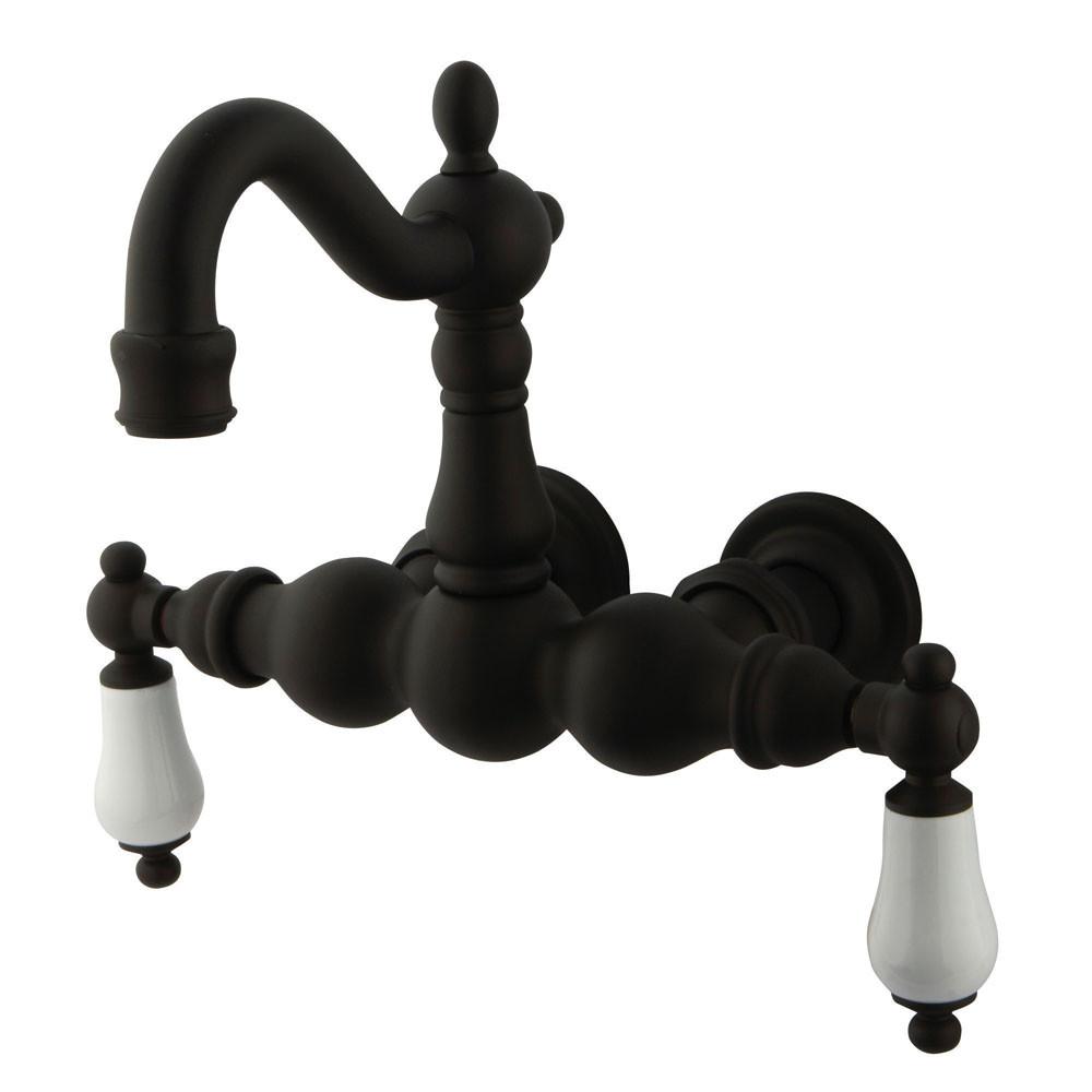 Kingston Brass Oil Rubbed Bronze Wall Mount Clawfoot Tub Faucet CC1005T5
