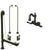 Oil Rubbed Bronze Wall Mount Clawfoot Tub Faucet Package w Drain Supplies Stops CC1071T5system