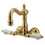 Kingston Brass Polished Brass Wall Mount Clawfoot Tub Faucet CC1073T2