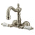 Kingston Brass Satin Nickel Wall Mount Clawfoot Tub Faucet CC1073T8