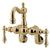 Kingston Brass Polished Brass Wall Mount Clawfoot Tub Faucet CC1081T2