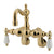 Kingston Brass Polished Brass Wall Mount Clawfoot Tub Faucet CC1083T2