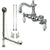 Chrome Deck Mount Clawfoot Tub Faucet Package w Drain Supplies Stops CC1094T1system