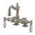 Kingston Brass Satin Nickel Deck Mount Clawfoot Tub Faucet CC1095T8
